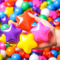 TRENDPLAY Star Ball Pit Balls for Toddlers 50 100 200 Count Star - Rainbow / 50 - image 3