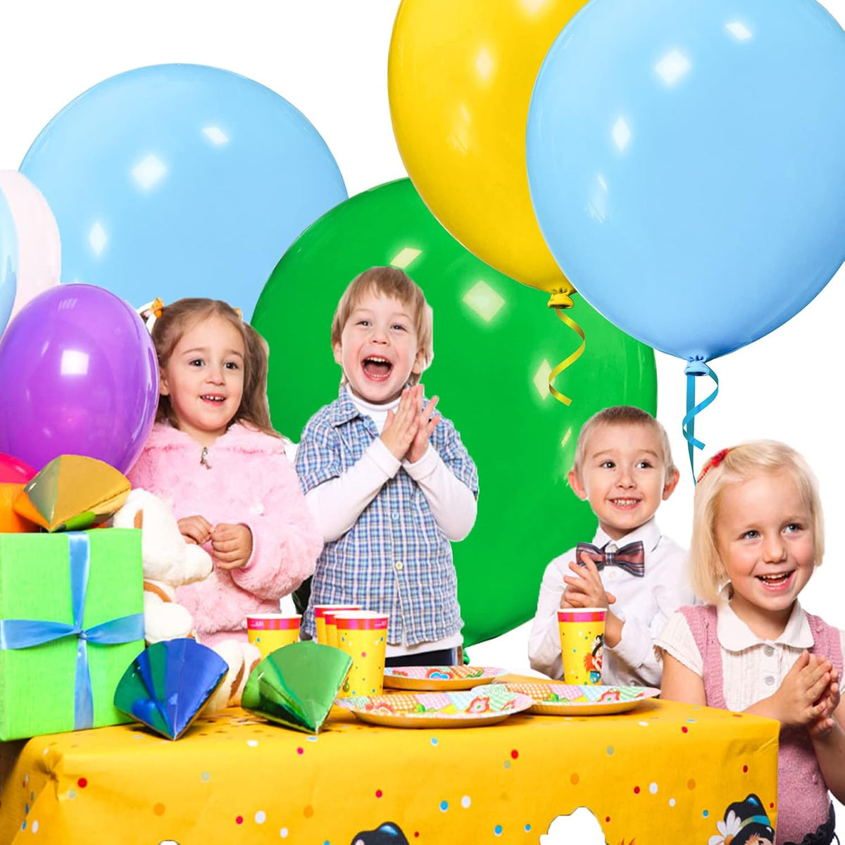 ASIYUHY Red Balloons 18 Inch 12 Pack Large Latex Party Balloons – Fun for Kids & Family - Light Blue Balloons - image 4