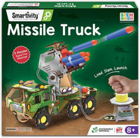 Smartivity DIY Rocket Launcher STEM Kit for Kids 6-12 Years – Fun for Kids & Family - Military Truck