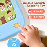 JoyCat Kids Learning Tablet - Blue:English&Spanish-Early Learning - image 4