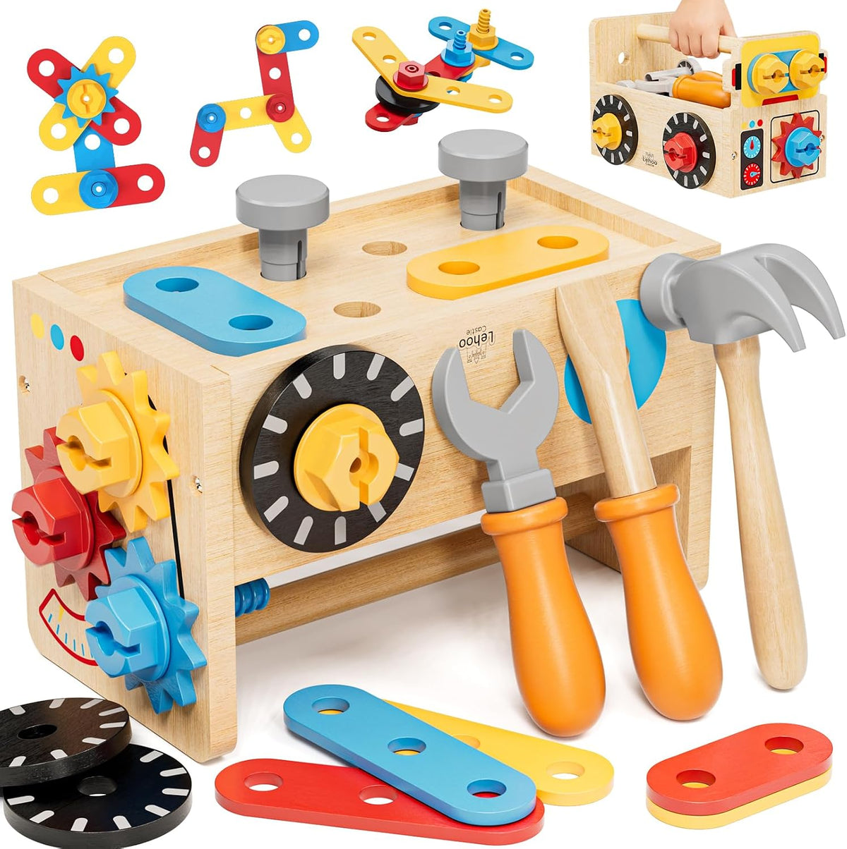 Lehoo Castle Montessori Kids Tool Set - Robot
