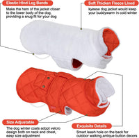 KYEESE Waterproof & Windproof Dog Coat for Small Dogs Puffer Jacket – Essentials for Dogs - X-Large / 05#Orange - image 4