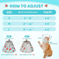 Cat Cone Collar Soft to Stop Licking, Adjustable, Foldable Lightweight Kitten Cones After Surgery Recovery for Cats & Kittens, Cat Cone Alternative (Blue, S)