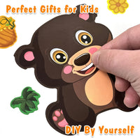 48 Fall Make-a-Face Sticker Sheets for Kids - Mixed Animals - image 4
