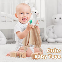 Pro Goleem Llama Security Blanket Soft Loveys for Babies for Boys and Girls Newborn Lovie Infant Blankie Llama Baby Stuff Baby Snuggle Toy Stuffed Animal Baby Gifts 14 Inch