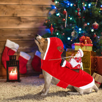 Santa Dog Costume, Dog Christmas Outfit, Riding Pet Costume - Chef Santa Claus / M(Neck:11.8-15" Chest:18.1-22.4") - image 4