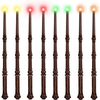 KingVows Light Up Magic Wizard Wand with 4 Color Lights & Sound - Brown