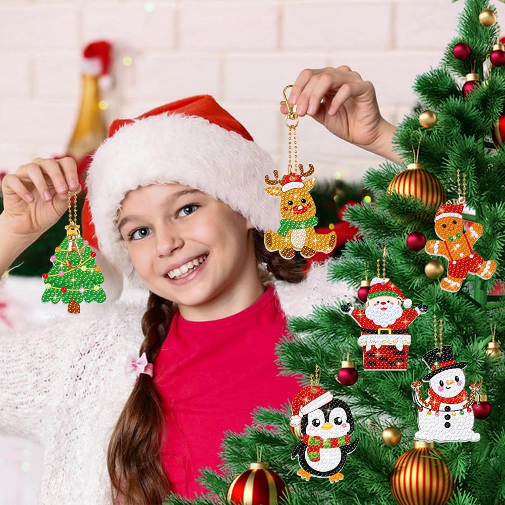 Labeol Diamond Art Kits for kids 5D Diamond Creat Your Own GEM - merry christmas - image 4