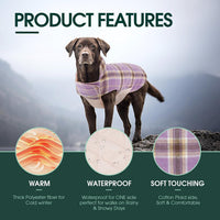 Kuoser Waterproof Dog Coat - Lavender / 2X-Large (Pack of 1) - image 2