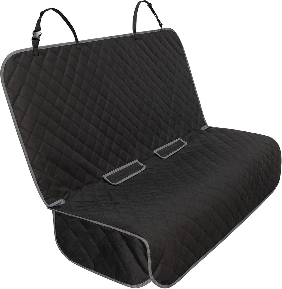 VIEWPETS Bench Car Seat Cover Protector, Waterproof Heavy-Duty - 52" L × 62" W / BLACK GREY