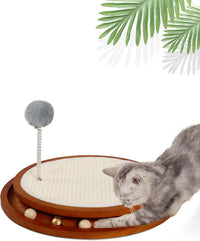 Cat Scratcher, Cat Natural Sisal Scratching Pad - Brown