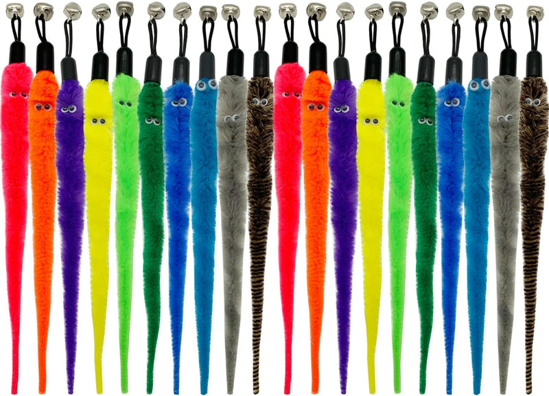 CATENESS Cat Worm Toy Refills - A-20 PCS Cat Worm Toy Refills