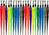 Cat Worm Toy Refills, 20 Pieces Cat Wand Attachments Worms Toy for Indoor Cats (A)