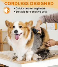 Dog Clippers for Grooming, 4-Speed & LCD - Black / C95 Set - image 2
