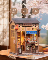 Cutefun Book Nook Kit, Bach Strings Musical Instrument Store - Morita Ramen - image 2