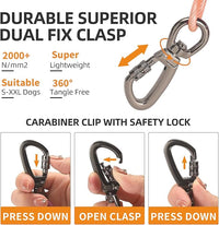 Dog tie Out Cable, 10/20/25/30/50/70/100 feet, Suitable for Dogs up to 350 pounds, Dog Cable with Swivel Buckle, Lightweight, Non-Winding, for Outdoor Camping, Yard Dog Cable (Orange, 100FT)