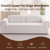 Couch Cover for Dogs Washable - White / 27.6" x 82.7" - image 2