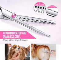 Gimars Titanium Coated Professional 6 in 1 4CR Stainless Steel Dog - Pink 5 in 1 - image 2