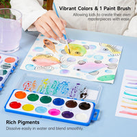 Shuttle Art 30 Pack Watercolor Paint Set Bulk - 12 Colors 90 Pack - image 2