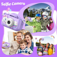 Goopow Kids Selfie Camera Toys for Girls Age 3-9 - H21-DC-Purple - image 3