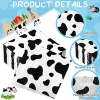 Chengu cow print napkins, 100 pack of 2 ply paper party napkins - view 3