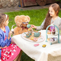 Atoylink Wooden Tea Party Set for Little Girls 28 Pcs Toddler Tea Set - image 4