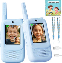 Video Walkie Talkies for Kids - Blue/Blue