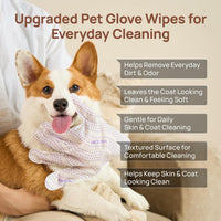 HICC PET Cleaning Glove Wipes PRO for Dogs & Cats - Unscented / 20PCS - image 4