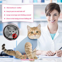 Cat Recovery Suit for Abdominal Wounds Cat Onesie After Surgery Female – Essentials for Cats - Blue-Grey / Large - image 2