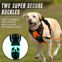 BARKBAY Dog Harness No Pull for Large Dogs Front Back Clips - Medium(Chest:22.5-28") / Orange - image 4