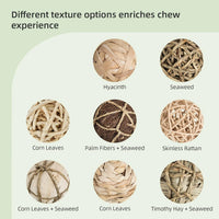 andwe Small Animals Play Activity Balls Rolling Chew Toys – Essentials for Small Pets - Pack of 8 - image 3