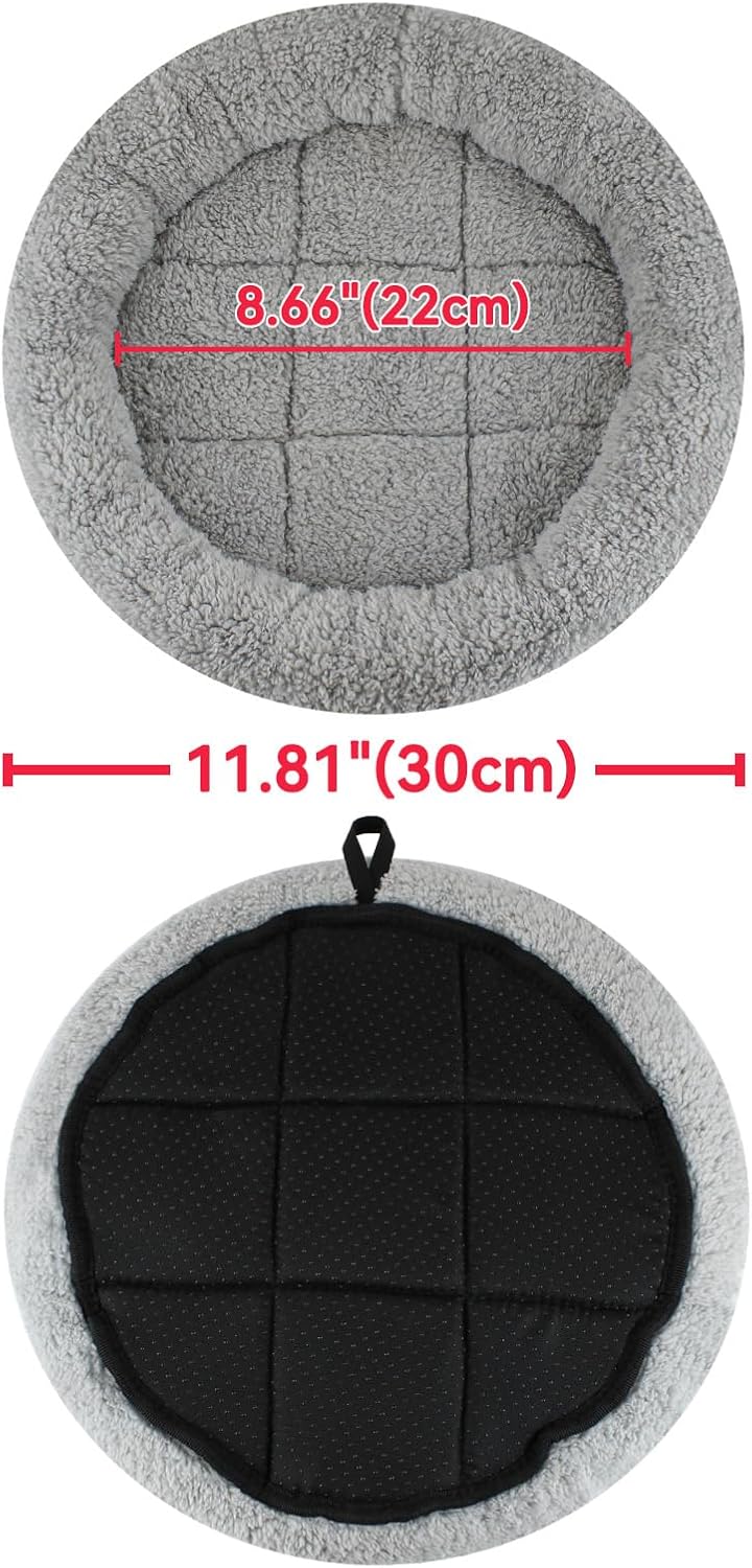 Enjoying Cat Mat Bed 16" x 22" Pet Bed with Pillow Around for Dogs - Small(Round) - image 4