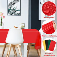NOVWANG kids party tablecloth 4-pack in red, yellow, cloud and cow print - view 36