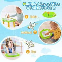 Kikidex Magnetic Drawing Board, Toddler Girl Toys for 1-2 Year Old, Doodle Board Pad Learning and Educational Toys for 1 2 3 Year Old Baby Kids Birthday Gift(Green)