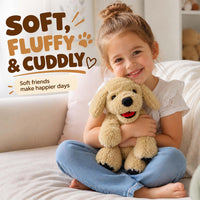 LotFancy Dog Stuffed Animals Plush - Beige / 12 inch (Pack of 3) - image 2