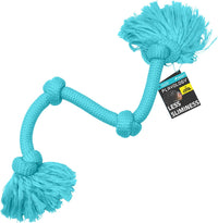 Playology Tug Rope Dog Toys for Large Dogs, Peanut Butter Scent - Mega / Peanut Butter