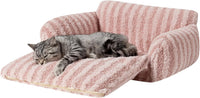 Hollypet Cat Bed Small Dog Orthopedic Couch Beds for Pets up to – Essentials for Cats - 21"L x 15"W x 8"Th / Pink - image 2