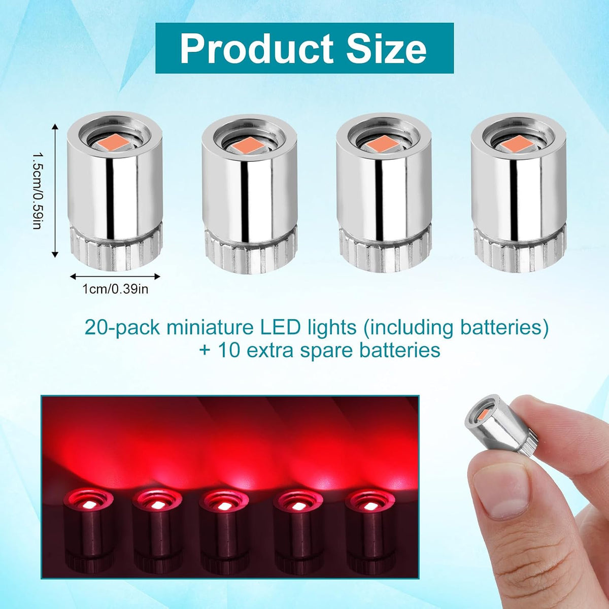10pcs Mini Led Lights for Craft - Red / 20 - image 2