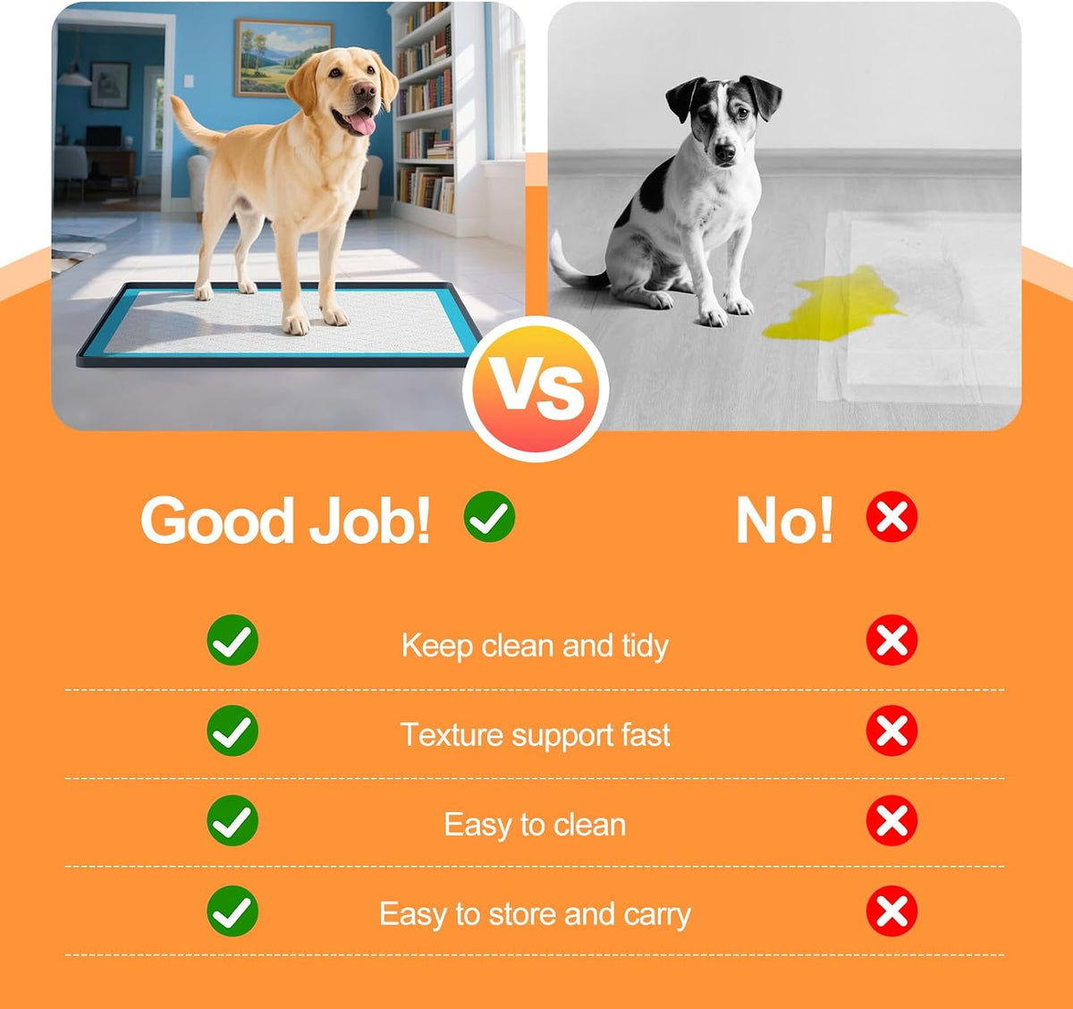 Pee Pad Tray Holder for Dogs - Dark Gray / 25"L x 25"W - image 2