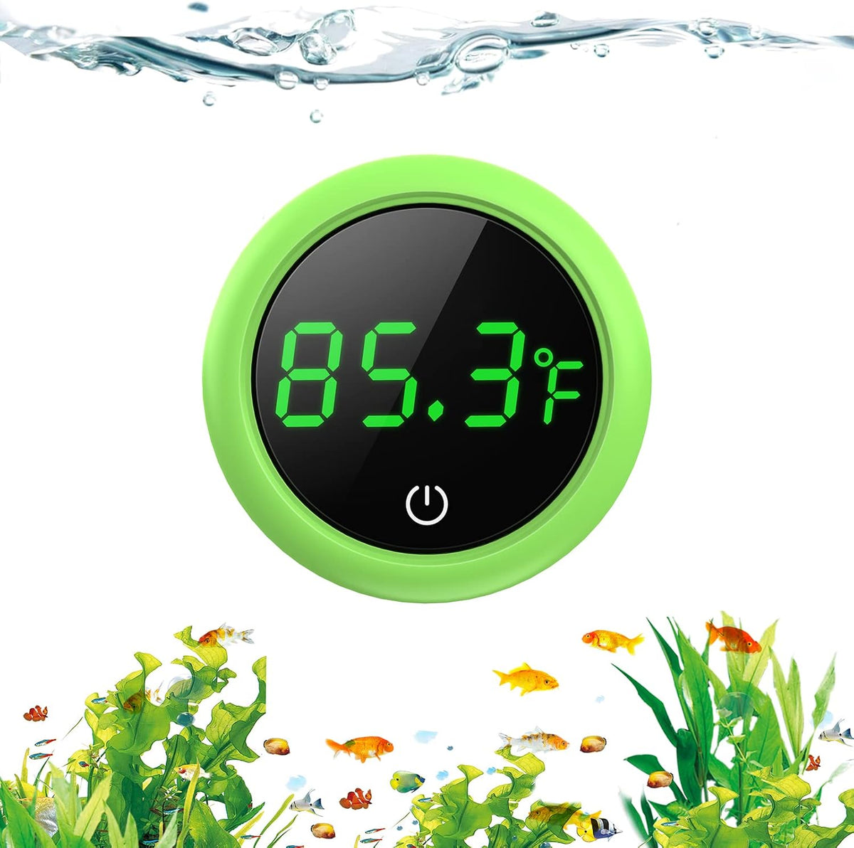 Fish Tank Thermometer, PAIZOO LED Aquarium Thermometer Digital
