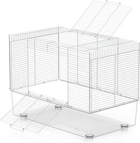 BUCATSTATE Hamster Cage 3-Level with Accessories, Includes Free Exercise Wheel, Water Bottle, Food Bowl & Hamster Hideout, Large Hamster Cage for Dwarf Hamster, Mice, Degus (24.4" L*13.7 "W*16.9" H)