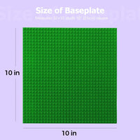 Etarnfly multicolored building baseplates, 10 x 10 inch, 8 pack - view 29