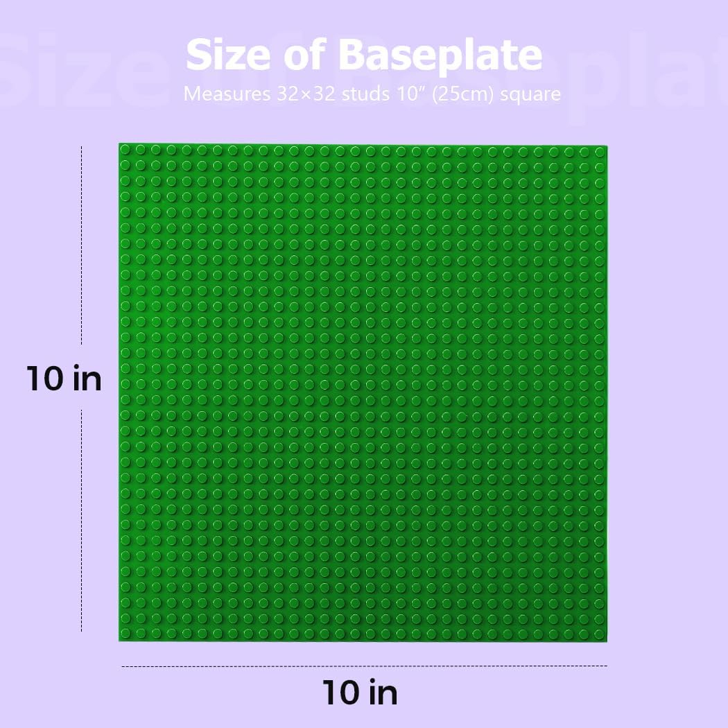 Etarnfly multicolored building baseplates, 10 x 10 inch, 8 pack - view 29