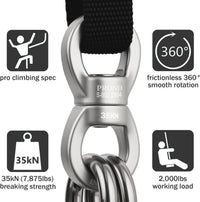 PROND 35kN aluminum swing swivel spinner with sealed ball bearings - view 16