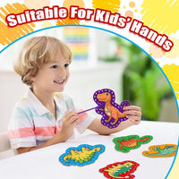 Quilinz lacing cards sewing kit with 9 cards and colorful laces for kids - view 4