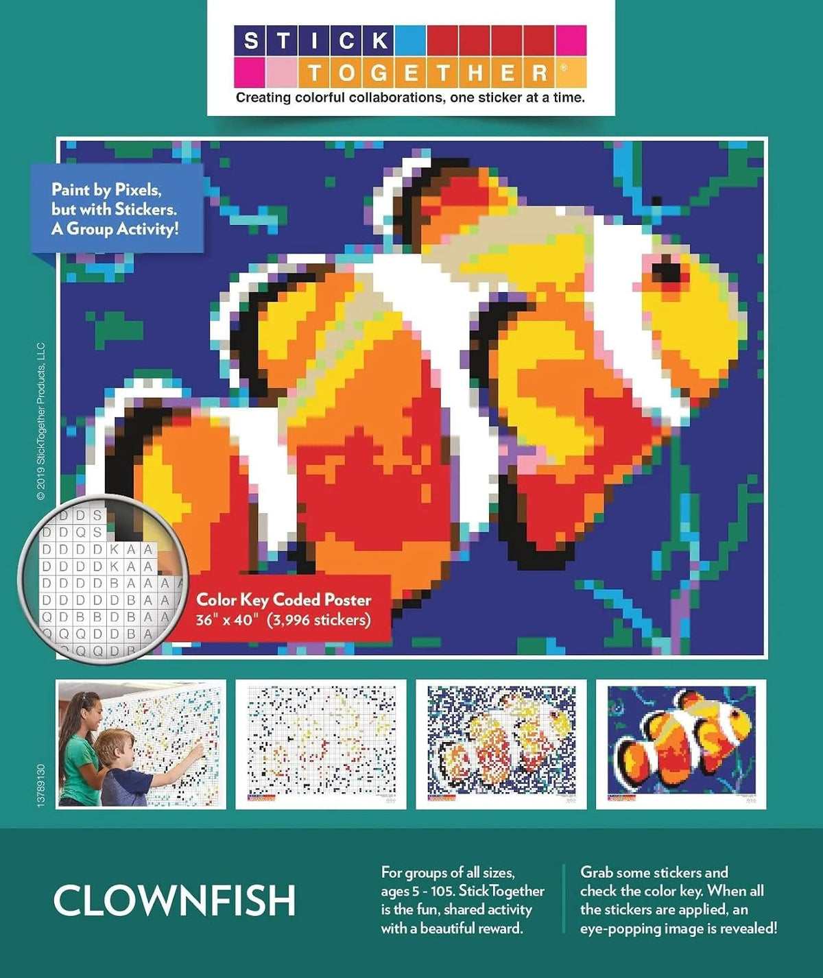StickTogether Starry Night mosaic sticker poster kit, 40 x 36 inch - view 9