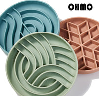 OHMO Slow Feeder Dog Bowl, 5.9" Lick Mat for Dogs, Tree of Life - Light Blue / Tree Life-S (5.9") - image 4
