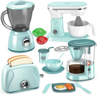 Play Kitchen Accessories, Play Kitchen Appliances Toy Set - Green