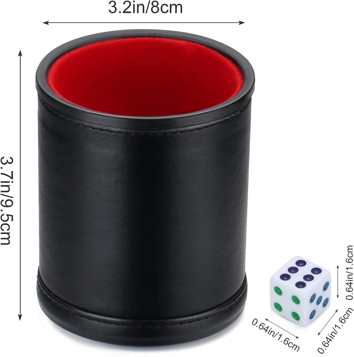 Felt Lined Professional Dice Cup - image 2