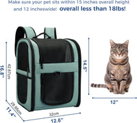 Apollo Walker Cat Backpack Carrier, Support Frame - Blue / Medium-Standard - image 2